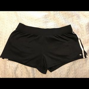 Black athletic shorts